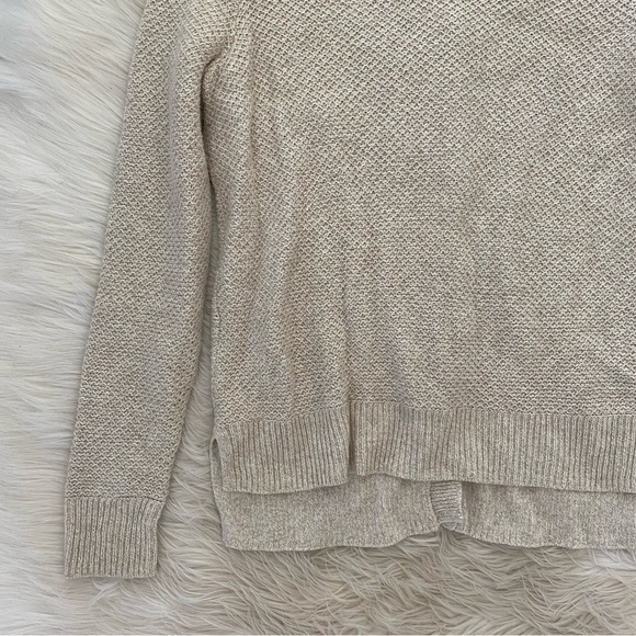 Madewell Cream Oatmeal Backroad Button-Back Knit Sweater - Picture 4 of 12